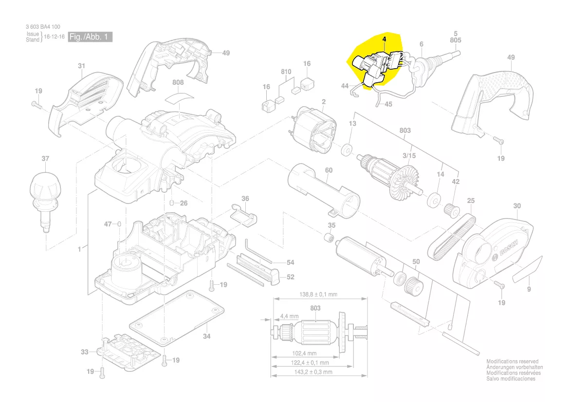 Interrupteur réf. 1 619 X08 569 BOSCH